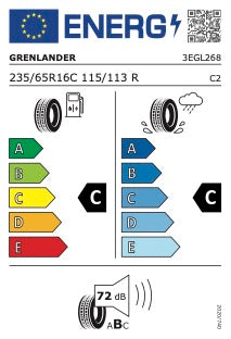 Grenlander Vinter L-MAX9 235/65R16C 115/113R – Vinterdekk for varebil (C2)
