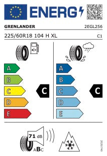 Grenlander Vinter GL868 225/60R18 104H XL – Vinterdekk for personbil (C1)